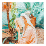 Turkish Reader | Morocco Travel Book Club | Modern Bohemian Woman Architecture | Watercolor Painting (Print Only) thumbnail