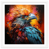Vibrant Eagle Portrait Abstract Colorful Splatter Art thumbnail