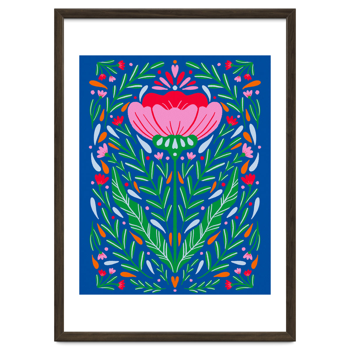 Bold Symmetrical Floral