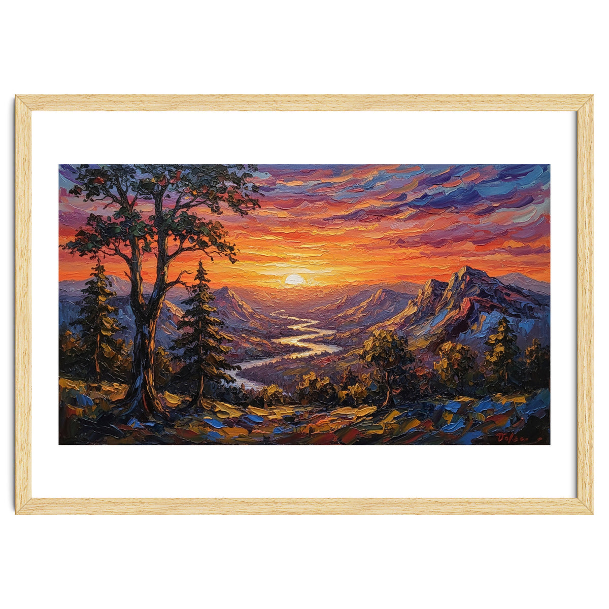 Sunset Over the Valley Peaks