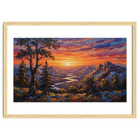 Sunset Over the Valley Peaks