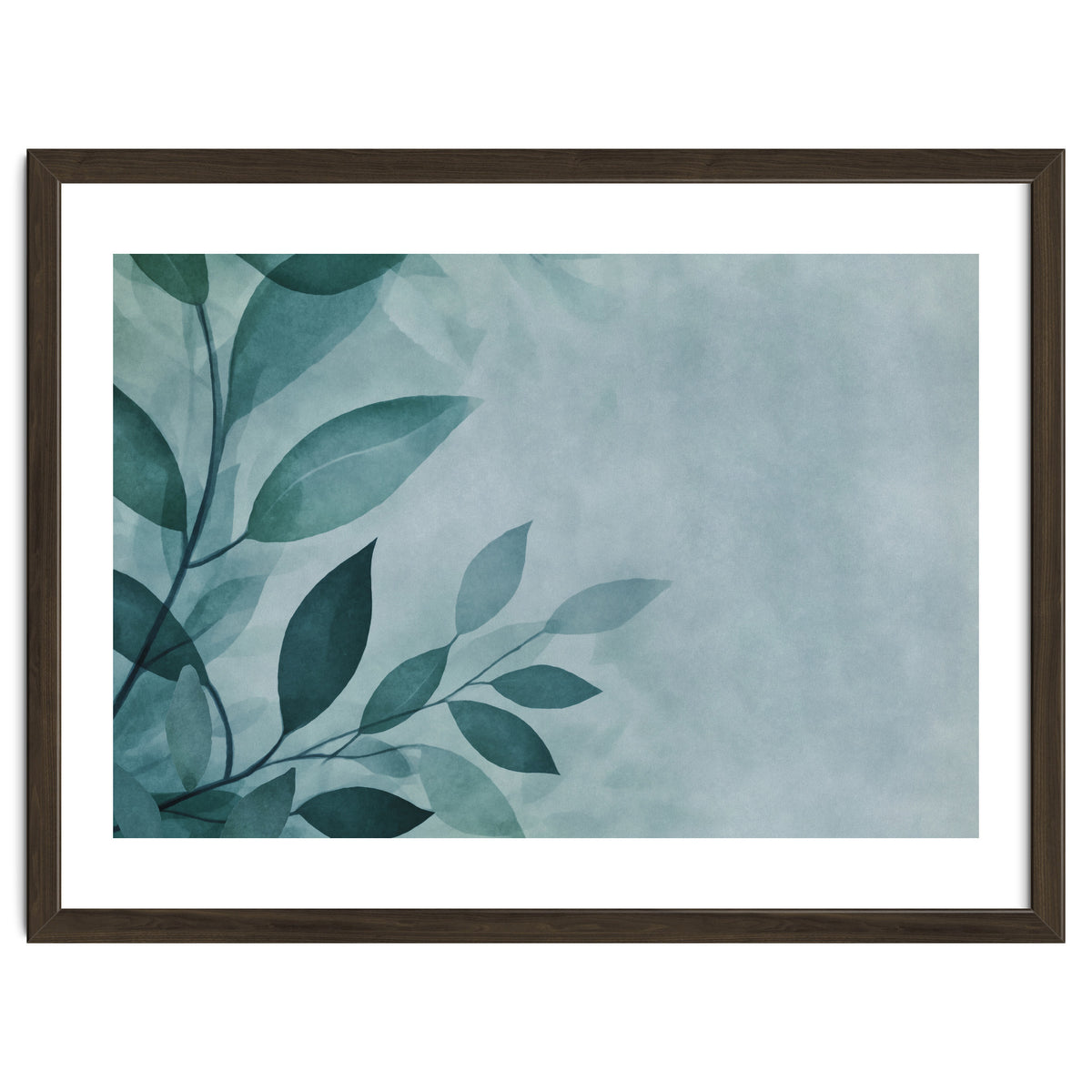 Gentle Leaf Whispers Teal