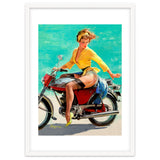 Pinup Sexy Motorcycle Girl thumbnail