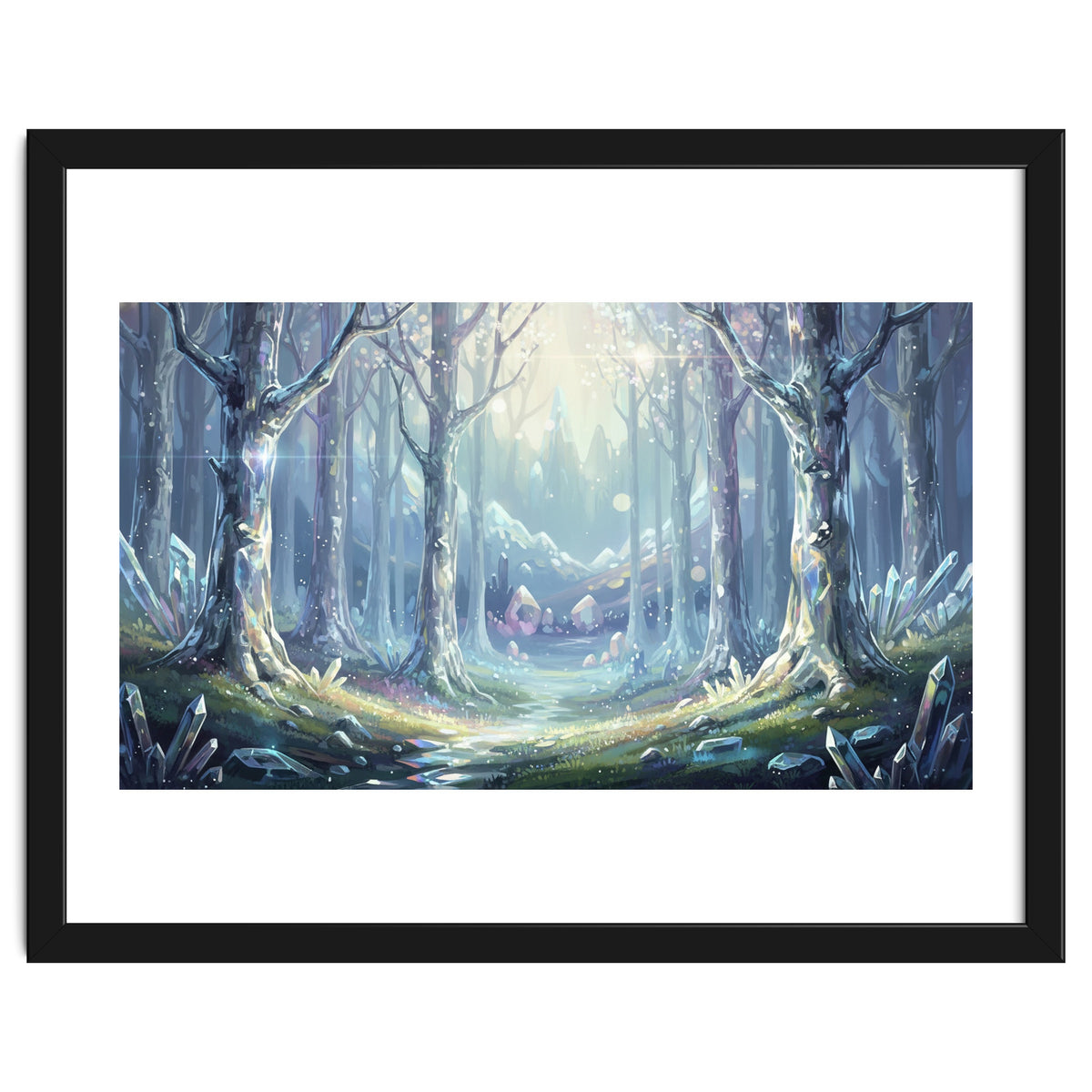Crystal Forest: Ethereal Fantasy Landscape