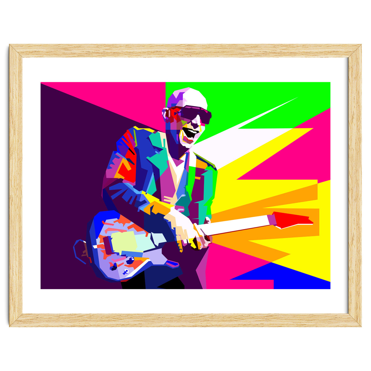 Joe Satriani Rock Guitar Instrumental Pop Art WPAP