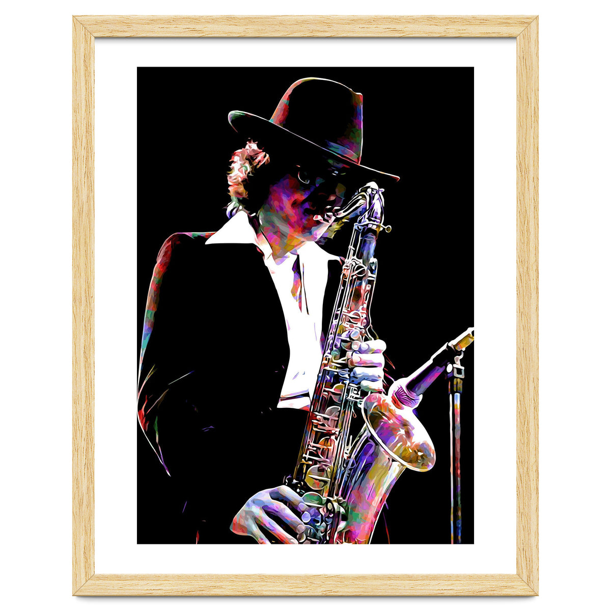 Gato Barbieri  Argentine Jazz Saxophonist Colorful Art