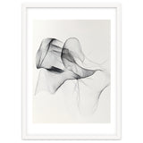 Abstract Black And White Flowing Lines Art thumbnail