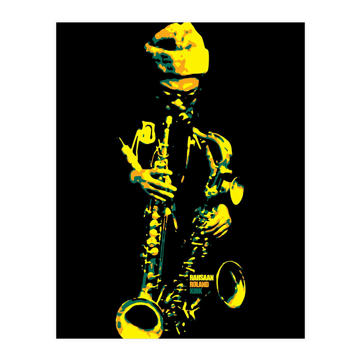 Rahsaan Roland Kirk in Pop Art (Print Only)