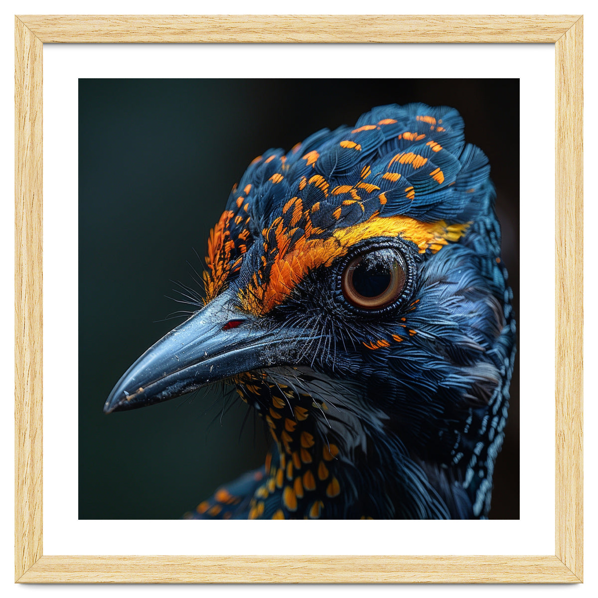 Close Up Of A Colorful Bird Head And Eye
