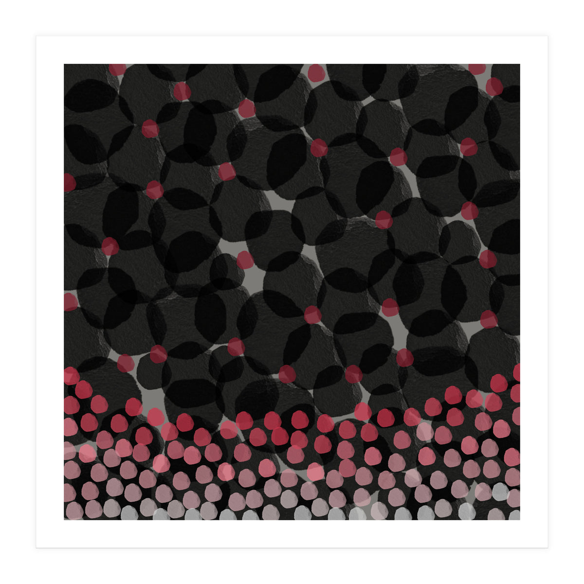 Dark Watercolor Florals (Print Only)