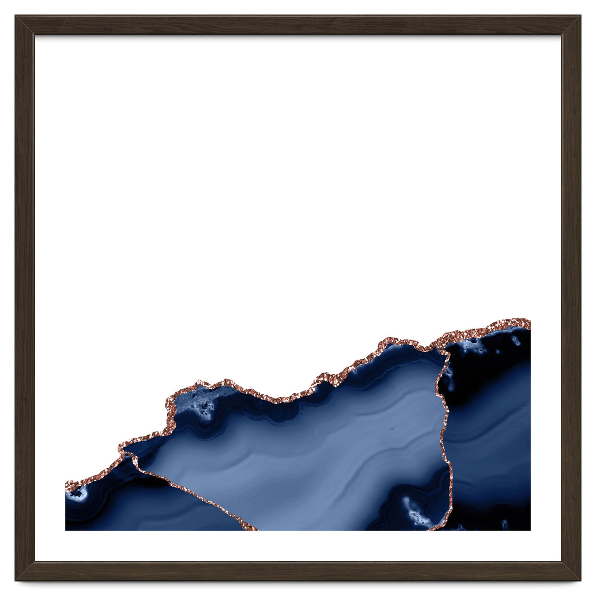 Navy & Rose Gold Agate Texture 23