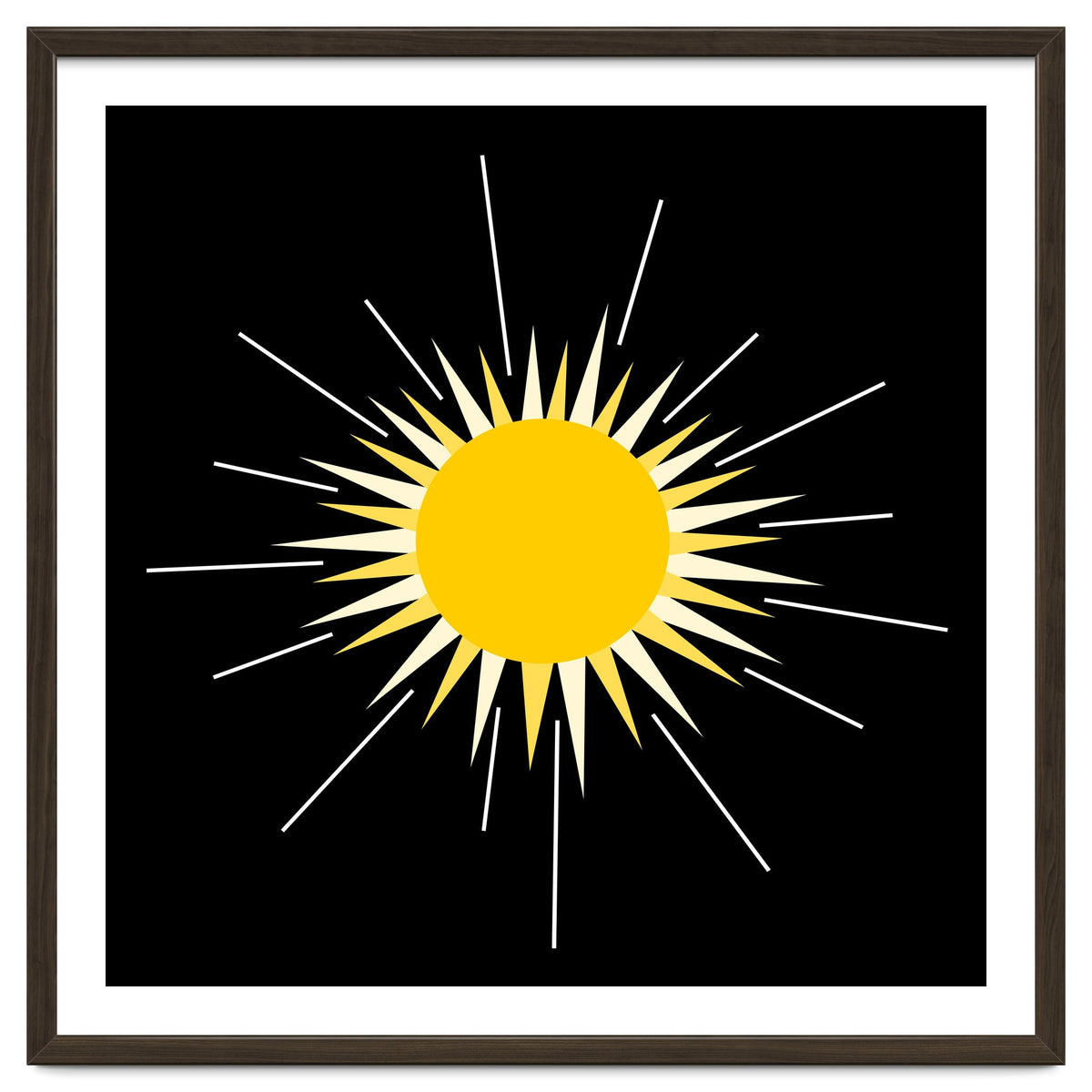 Yellow Bright Radiant Shinning Sun