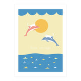 bon voyage - adventure cats and dolphins (Print Only) thumbnail