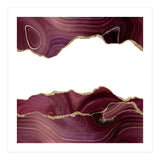 Burgundy & Gold Glitter Agate Texture 07 (Print Only) thumbnail