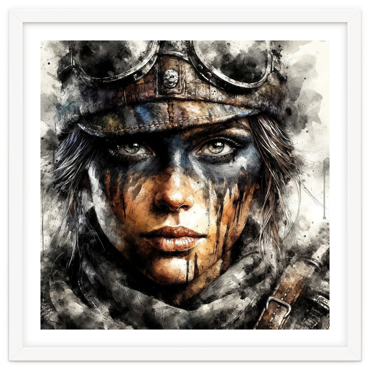Warrior Woman With Aviator Goggles