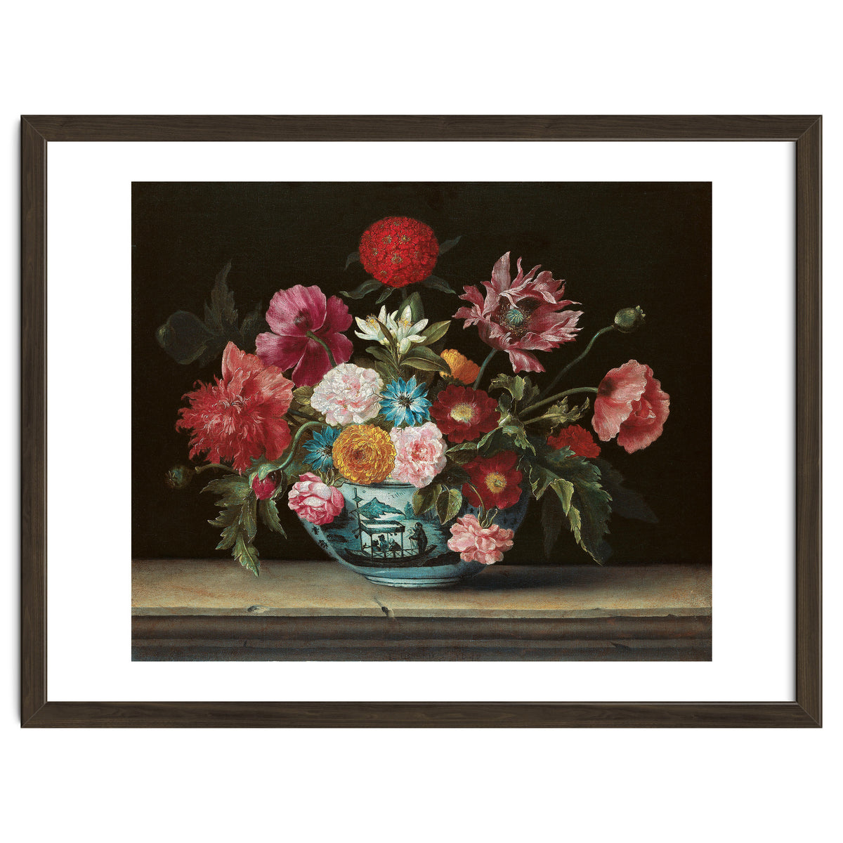 Jacques Linard (París (?), c. 1600-Paris, 1645). Chinese Bowl with Flowers (1640). Oil on canvas....