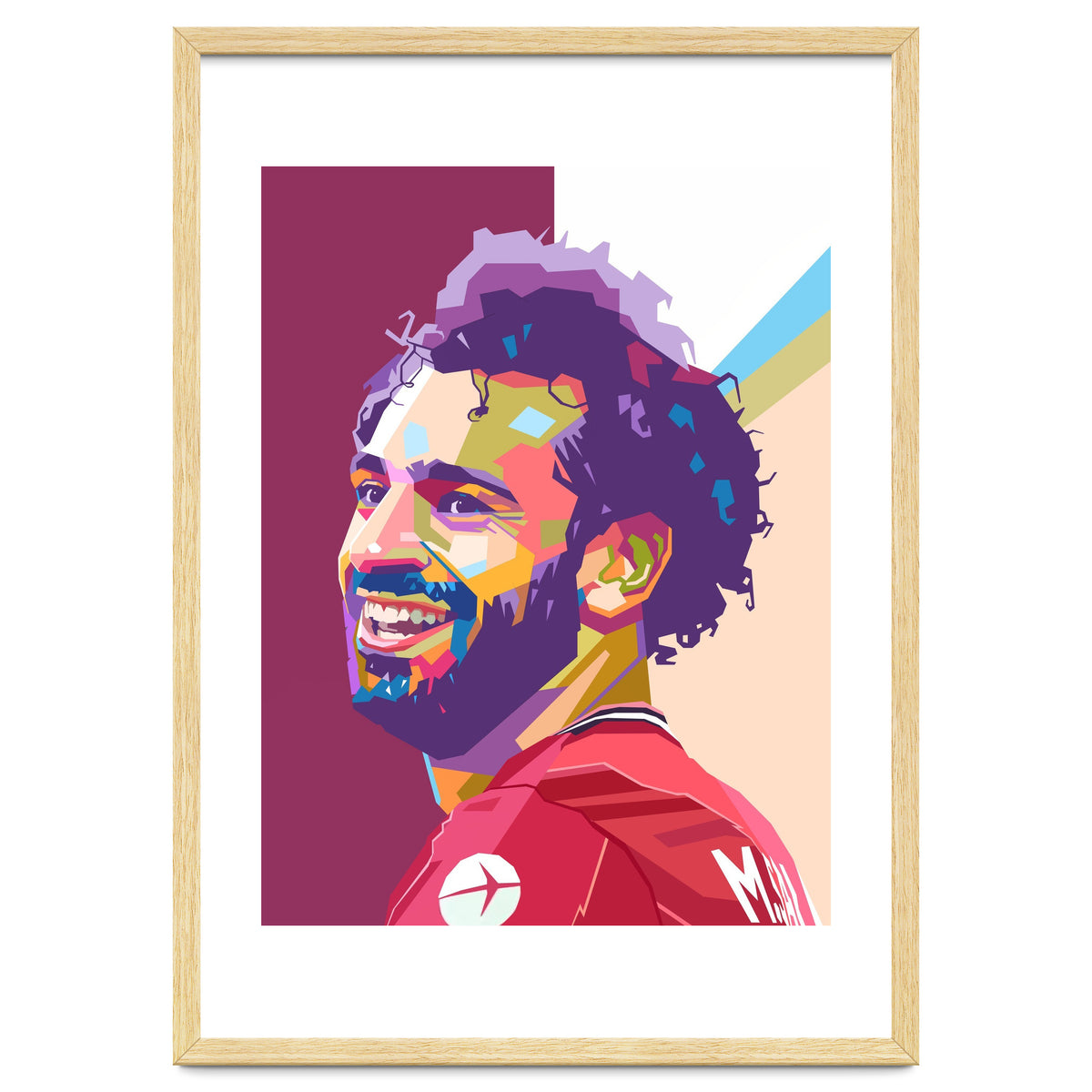 Mohamed Salah pop art portrait