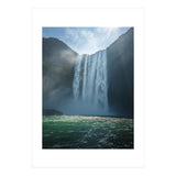 Sun-Drenched Autumn Forest and Winding River (Print Only) thumbnail