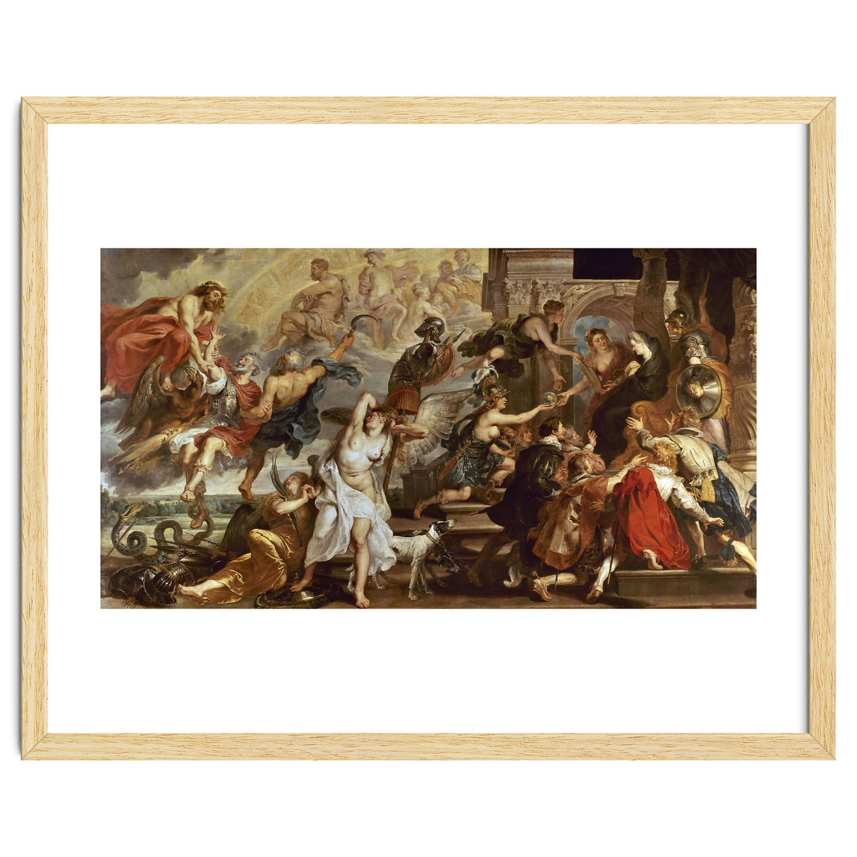 Apotheosis of Henry IV of France (and Henry III of NAvarra from 1562 to 1610) and Regency of Mari...