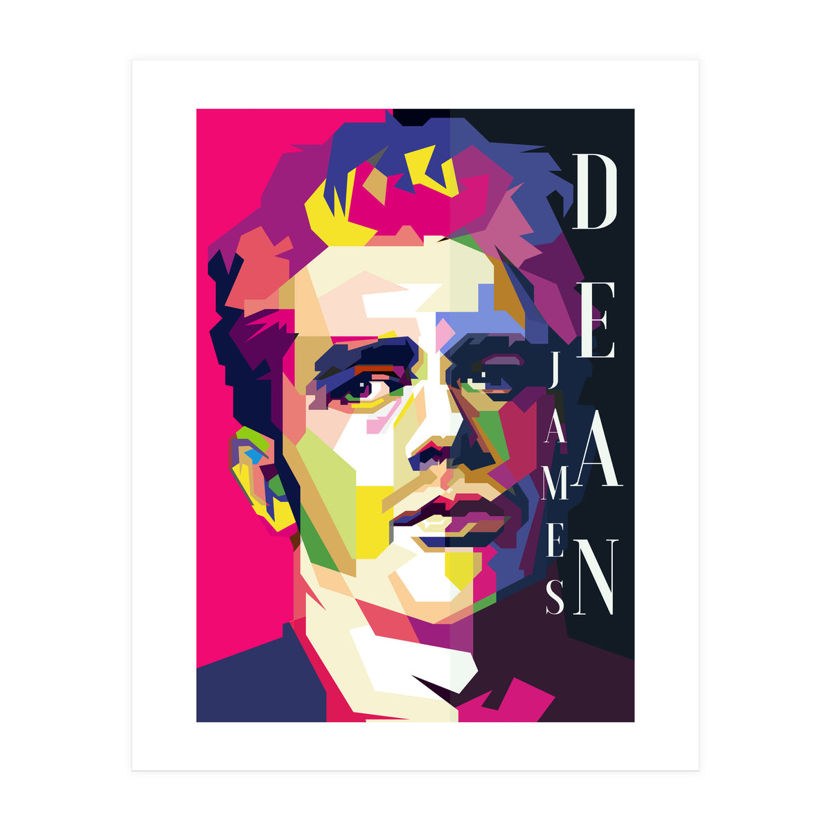 James Dean 60s Hollywood Movies Pop Art Wpap (Print Only)