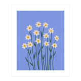 Simple Daisies - periwinkle (Print Only) thumbnail