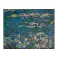 Les Nympheas, green reflections-water lillies, green reflections. Canvas. Inv. 20102. (Print Only)