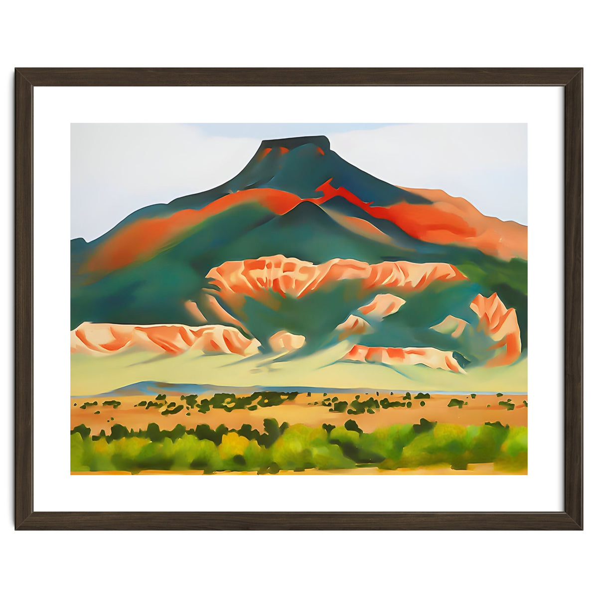 Georgia O’Keeffe – My Front Yard, Summer (1941) | Vibrant Southwestern Landscape in Modernist Style