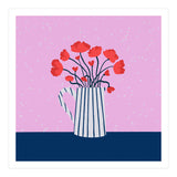Poppies – pink and blue (Print Only) thumbnail