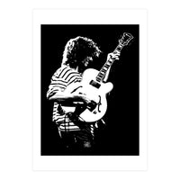 Pat Metheny American Jazz Musician in Monochrome (Print Only)