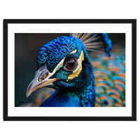 Close Up Of A Peacock Head And Eye