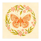 Retro Floral Butterfly (Print Only) thumbnail