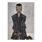 'Portrait of the Publisher Eduard Kosmack', 1910, Oil on canvas. EGON SCHIELE. (Print Only) thumbnail