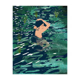 The Birth Of A Lake, Wild Nature Landscape Painting, Bohemian Woman Free Spirit (Print Only) thumbnail