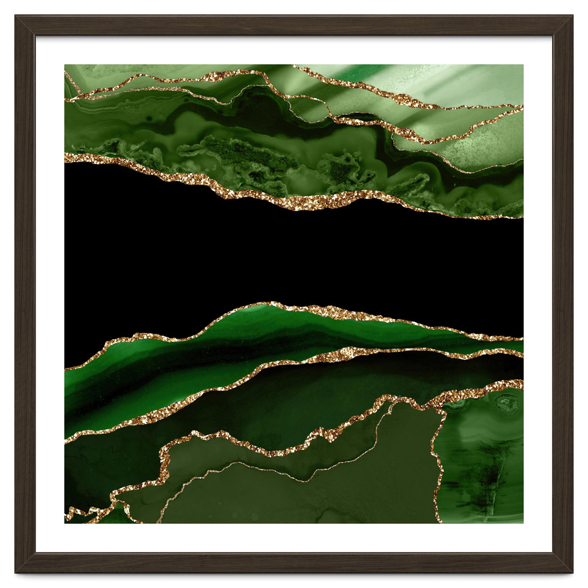 Green & Gold Agate Texture 11