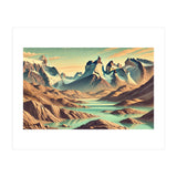 Vintage Chile, Torres Del Paine Poster (Print Only) thumbnail