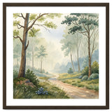 Atmospheric Forest Watercolor Painting thumbnail