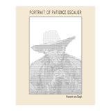 Portrait Of Patience Escalier Vincent Van Gogh Ascii Art (Print Only) thumbnail