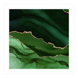 Green & Gold Agate Texture 12  (Print Only) thumbnail