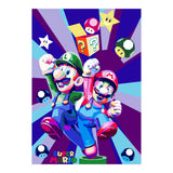Mario Luigi Popart Cartoon Pop Art (Print Only) thumbnail