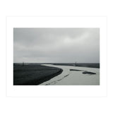 River passing through a black volcanic road - Iceland  (Print Only) thumbnail