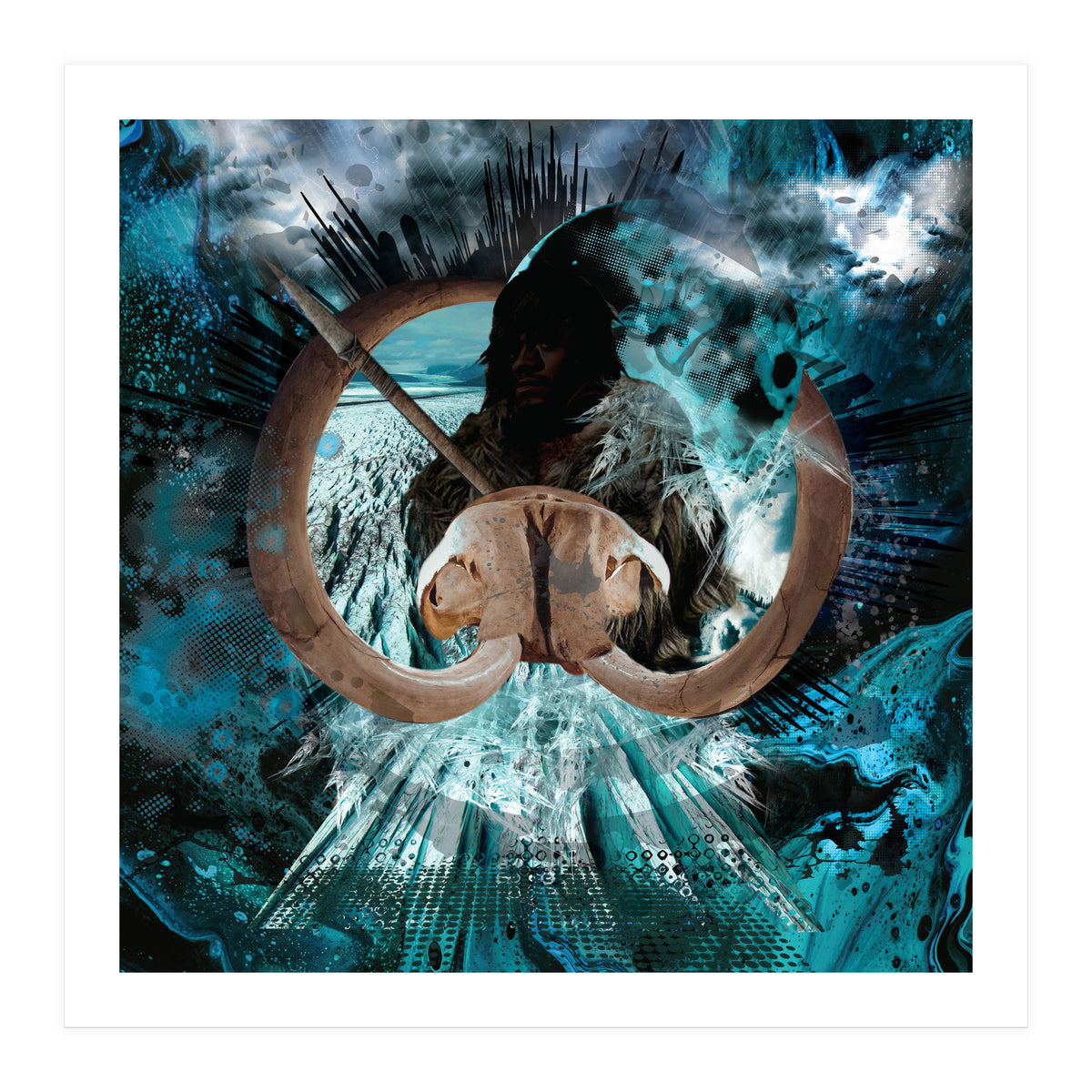 Mammoth Hunt Ice Age (Print Only)