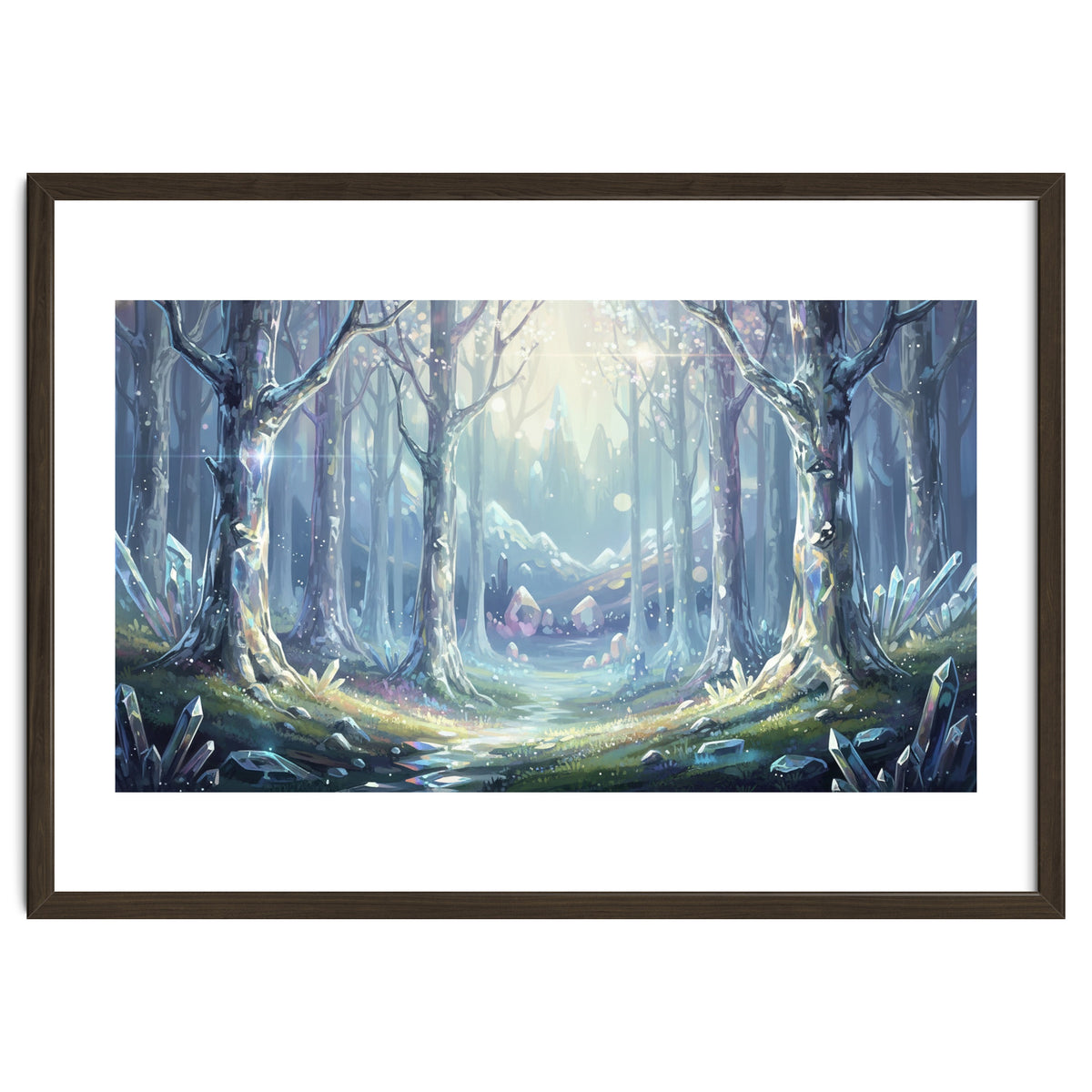 Crystal Forest: Ethereal Fantasy Landscape