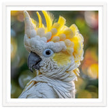 Yellow Crested Cockatoo Bird Close Up Portrait thumbnail