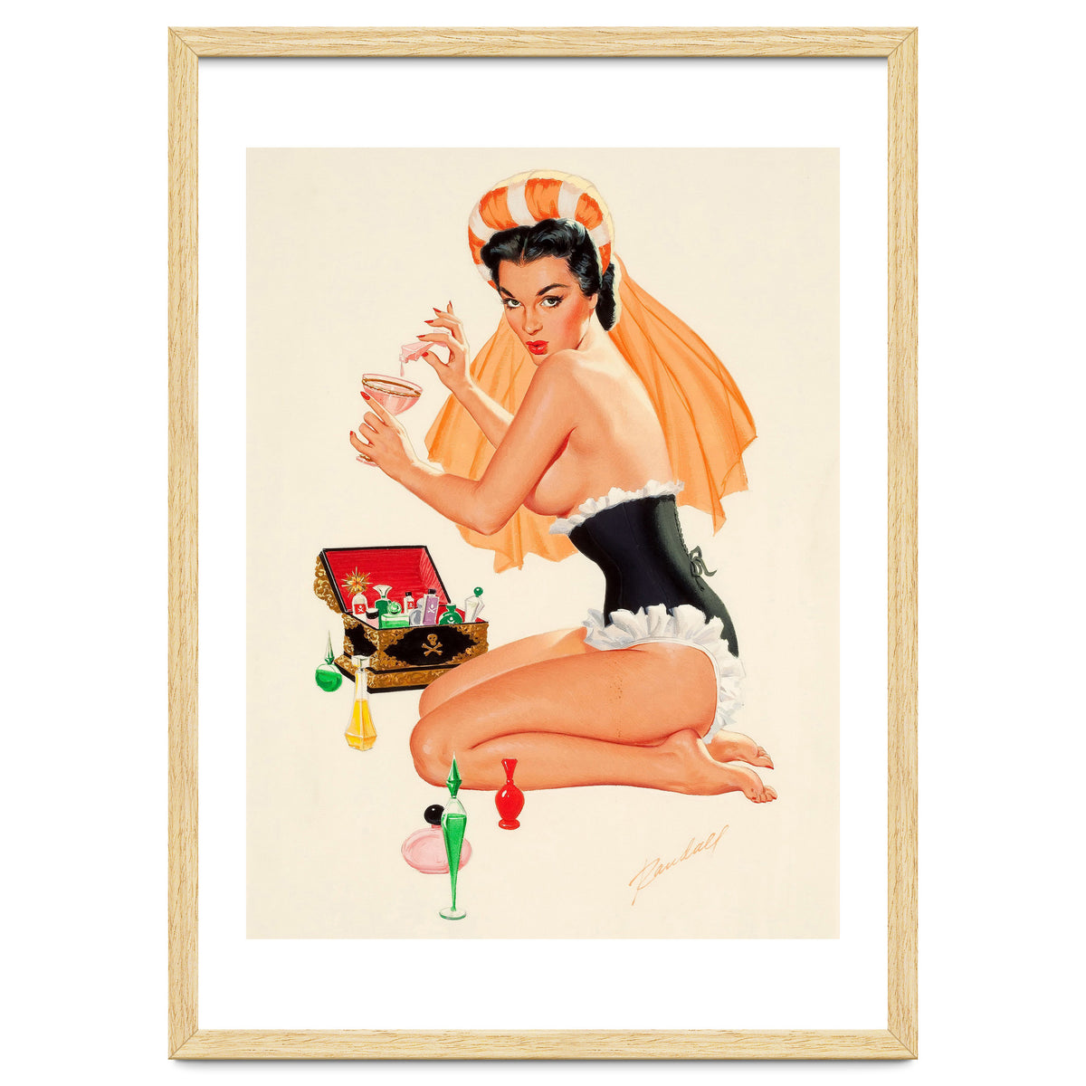 Young And Beautiful Witch Preparing A Love Portion