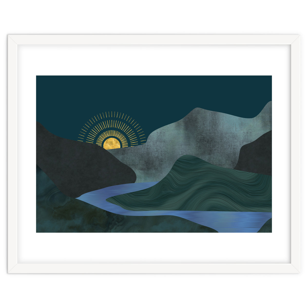 Abstract Landscape Sunrise