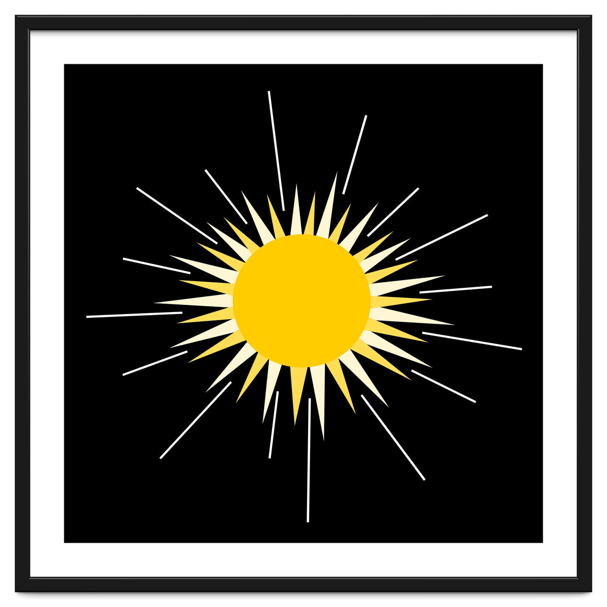 Yellow Bright Radiant Shinning Sun