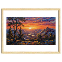 Sunset Over the Valley Peaks