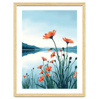 Flower And Lake