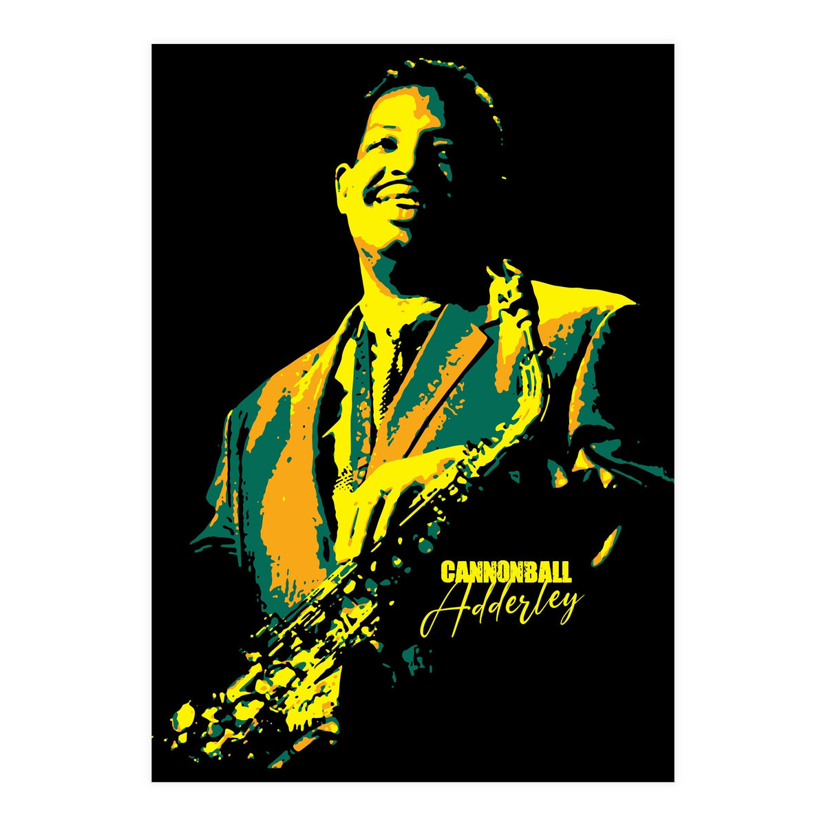Cannonball Adderley American Jazz Saxophonist (Print Only)