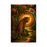 Leopard in Retro Contemporary Aesthetics (Print Only) thumbnail